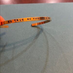 Mantra Inspirational Cuff Bracelet